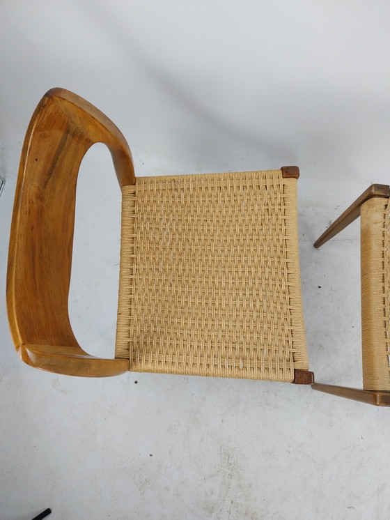 Image 1 of 2 x niels otto muller eetkamerstoelen model 71. 1960's  