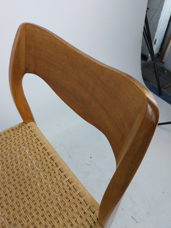 Image 1 of 2 x niels otto muller eetkamerstoelen model 71. 1960's  