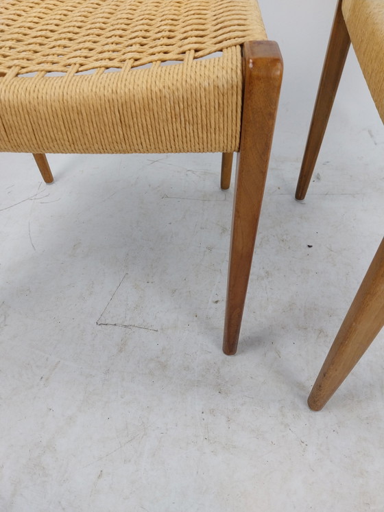 Image 1 of 2 x niels otto muller eetkamerstoelen model 71. 1960's  