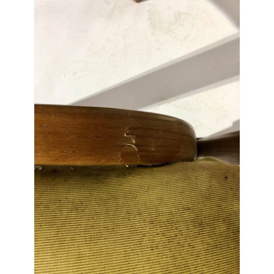 Image 1 of Paar vintage booghouten stoelen in stof en eikenhout van wilhem von bole voor steiner