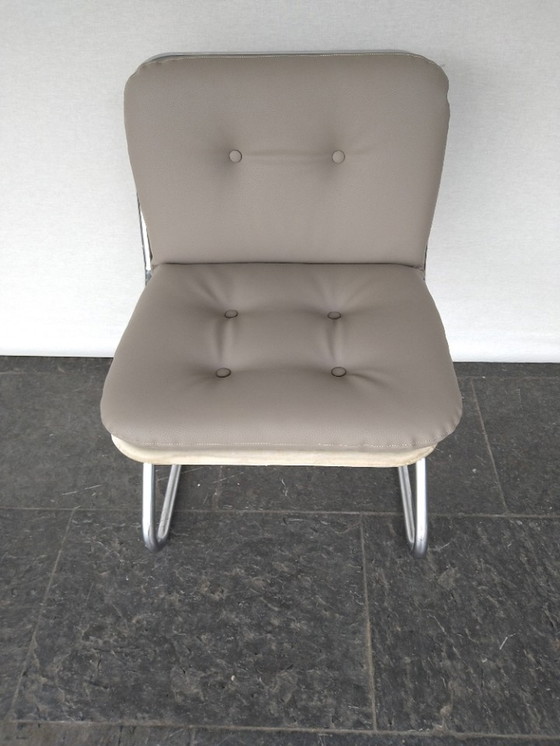 Image 1 of Vintage Design Eetkamerstoelen 4 Stuks.