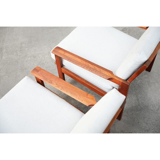 Image 1 of Paar vintage fauteuils van Illum Walkelsø voor Niels Eilersen, jaren 1960