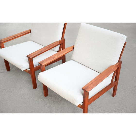 Image 1 of Paar vintage fauteuils van Illum Walkelsø voor Niels Eilersen, jaren 1960