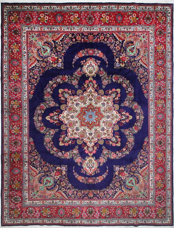 Image 1 of Origineel handgeknoopt Perzisch tapijt Tabriz 30 Raj Fijn 390 X 303 Cm Topconditie