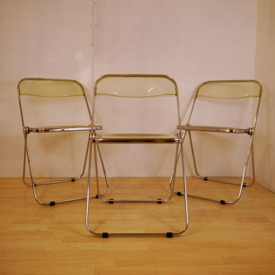 Image 1 of Vintage Set Van 3 Castelli Plia Klap Stoelen