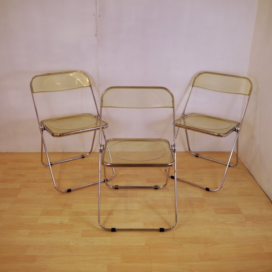 Image 1 of Vintage Set Van 3 Castelli Plia Klap Stoelen