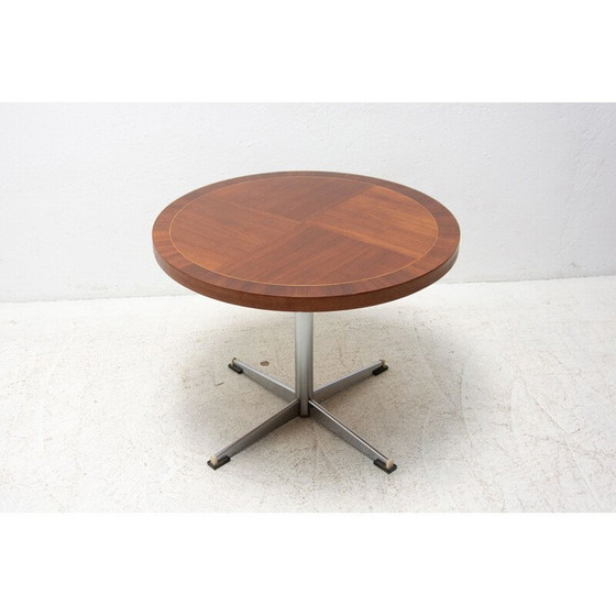 Image 1 of Vintage walnoten salontafel, Tsjecho-Slowakije 1970