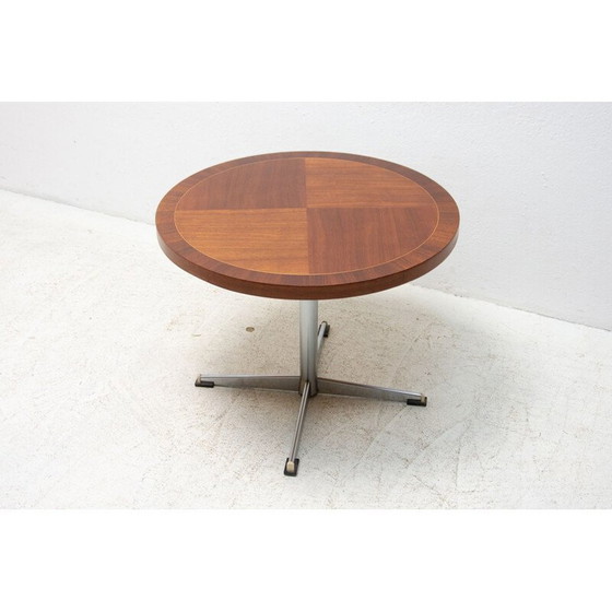 Image 1 of Vintage walnoten salontafel, Tsjecho-Slowakije 1970