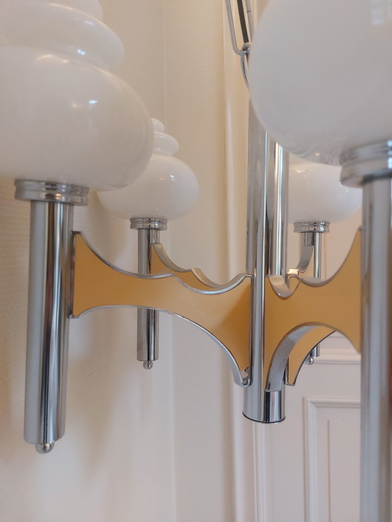 Image 1 of Mid- Century Gaetano Sciolari Ceiling Lamp