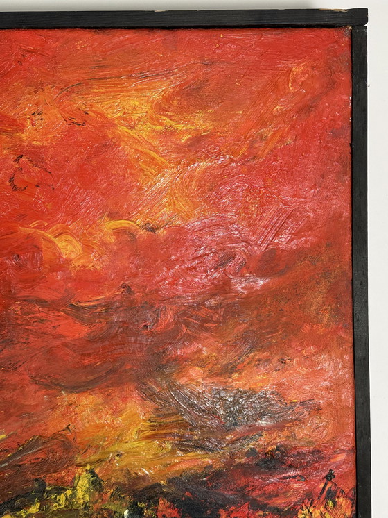 Image 1 of Schilderij / Olieverf op Canvas "L'Aube" Door Hipolito Jimenez 150X92 Cm