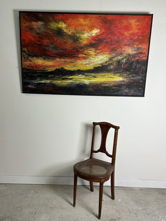 Image 1 of Schilderij / Olieverf op Canvas "L'Aube" Door Hipolito Jimenez 150X92 Cm