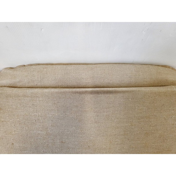 Image 1 of Scandinavische vintage fauteuil in leer en beukenhout, 1960