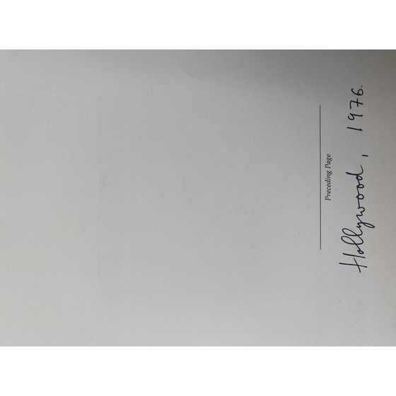 Image 1 of Vintage fotolithografie Hollywood 1976 door Helmut Newton