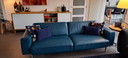 Pode Melloo bank blauw leer
