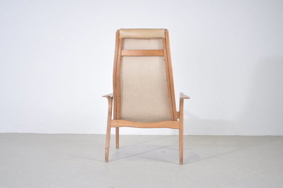 Image 1 of 2x Yngve Ekstrom loungestoelen