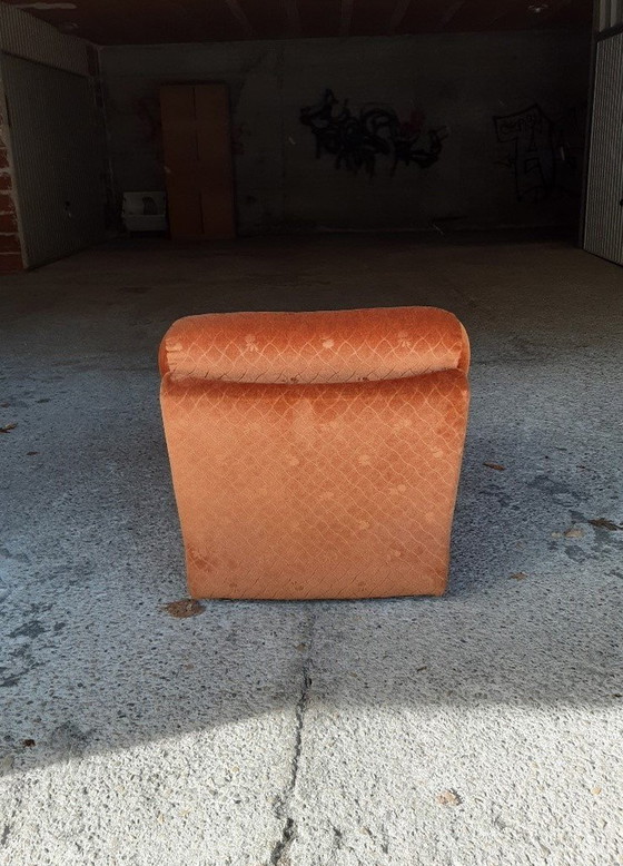 Image 1 of 5/7 Oranje fauteuil Ligne Roset Pr M. Ducaroy Mod. Albany, Ontwerp Epo. Vintage