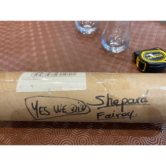 Image 1 of Vintage poster van president Barack Obama door Shepard Fairey, 2008