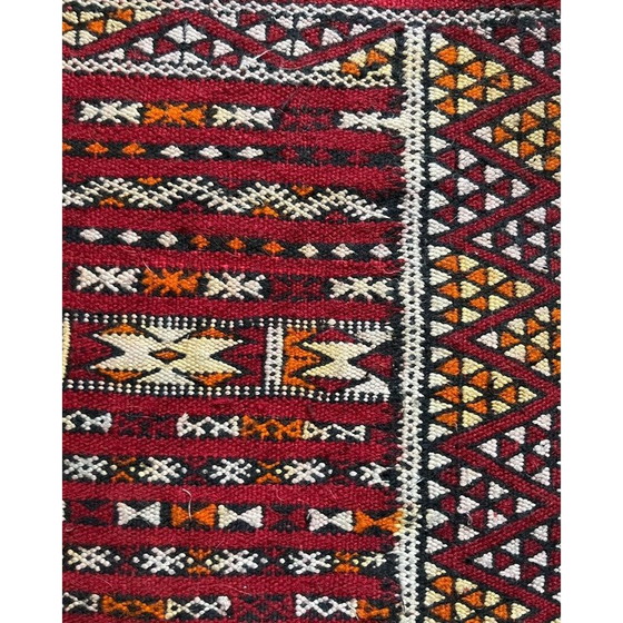 Image 1 of Vintage handgeweven wollen kilim vloerkleed, 1970
