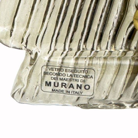 Image 1 of Paar moderne Italiaanse wandlampen van Murano glas met structuur