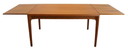 Henning Kjaernulf voor Velje verlengbare eettafel tafel vintage