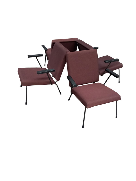 Image 1 of 4x Gispen 1407 fauteuil