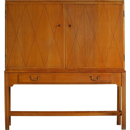 Vintage teakhouten buffet van Carl-Axel Acking voor Nordiska Kompaniet, Zweden 1950