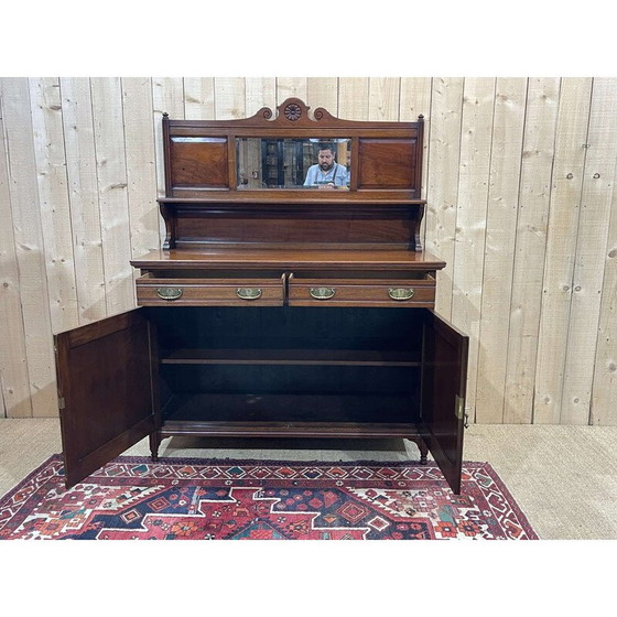 Image 1 of Vintage mahoniehouten Art Nouveau highboard, Engeland