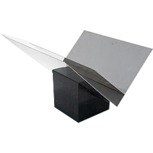 Mid-century tijdschriftenrek in marmer en staal van Sergio Asti, Italië 1960