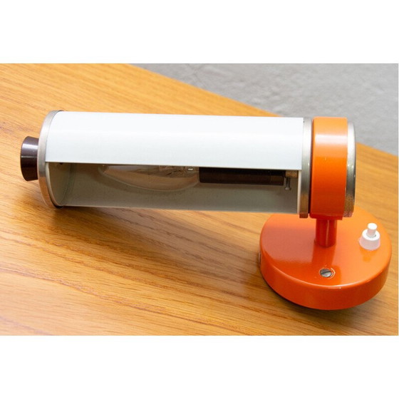 Image 1 of Vintage aluminium, plastic, chroom en scroll wandlamp door Josef Hurka voor Napako, 1960