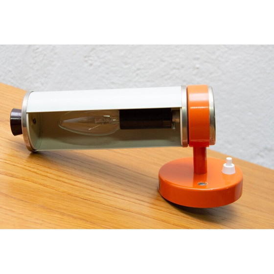 Image 1 of Vintage aluminium, plastic, chroom en scroll wandlamp door Josef Hurka voor Napako, 1960