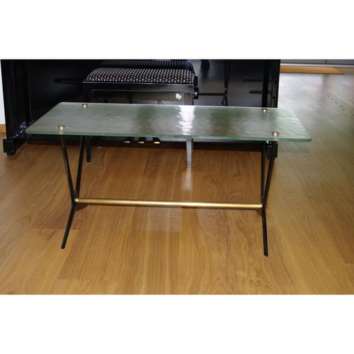 Vintage aluminium salontafel van Jarden, Frankrijk 1950