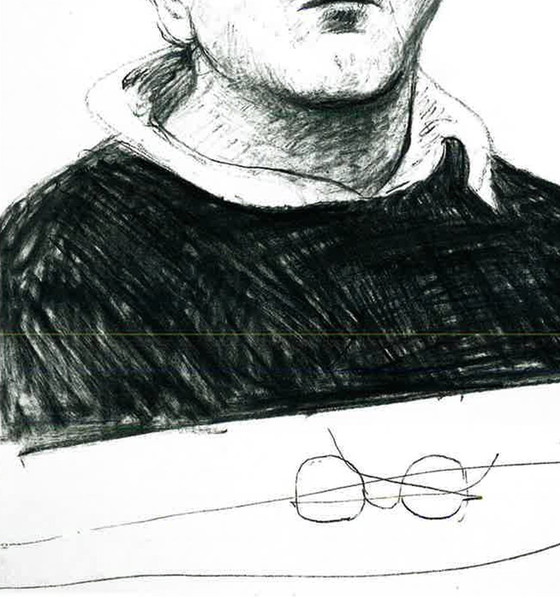 Image 1 of David Hockney - Zelfportret, 2 maart - 2001 Litografie