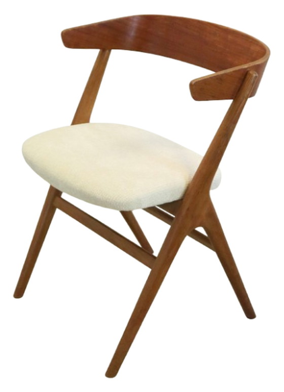 Image 1 of 4x Sibast furniture stoelen 'Hallundbaek' vintage