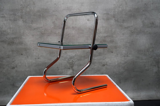 Image 1 of Vintage chromen spiegel van Table Mirrow Boden Spiegel & Co, 1970