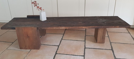 Primitieve Driepoot Salontafel