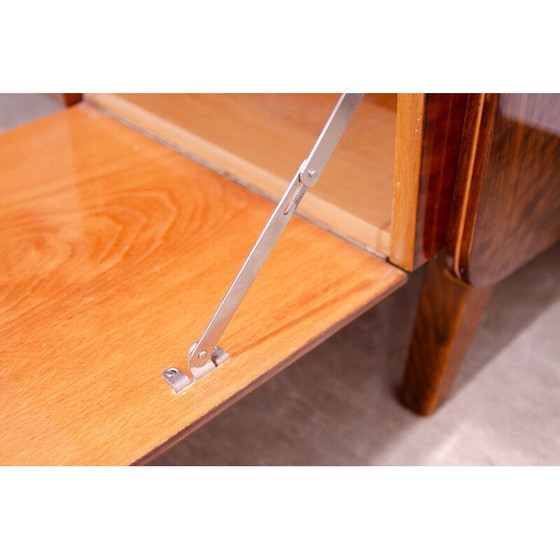 Image 1 of Vintage TV-meubel in walnootfineer en multiplex van František Jirák voor Tatra Nábytok, Tsjecho-Slowakije 1960