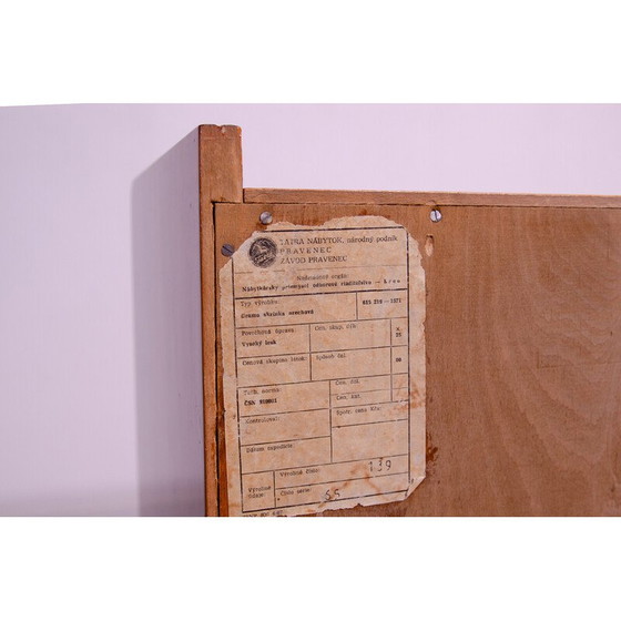 Image 1 of Vintage TV-meubel in walnootfineer en multiplex van František Jirák voor Tatra Nábytok, Tsjecho-Slowakije 1960