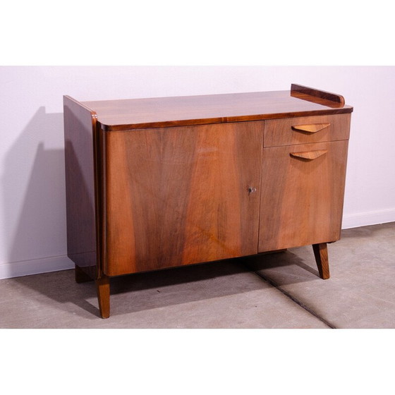 Image 1 of Vintage TV-meubel in walnootfineer en multiplex van František Jirák voor Tatra Nábytok, Tsjecho-Slowakije 1960