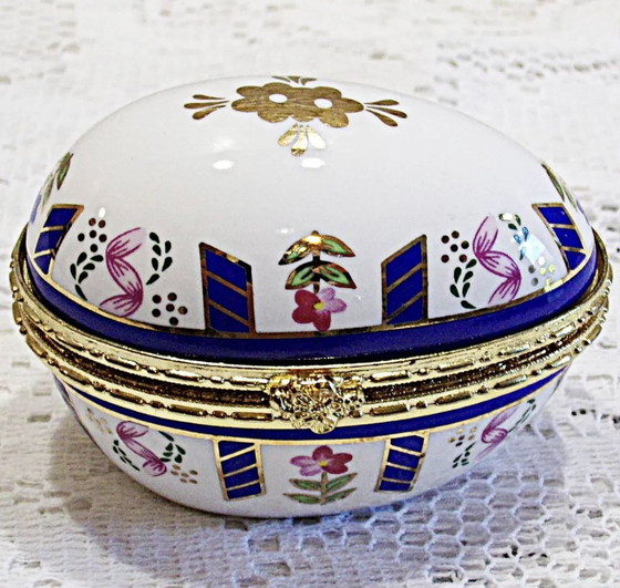 Image 1 of Fabergé stijl porseleinen ei