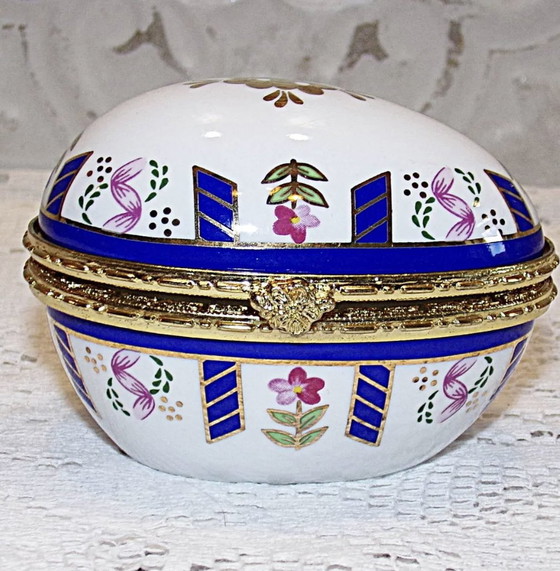 Image 1 of Fabergé stijl porseleinen ei