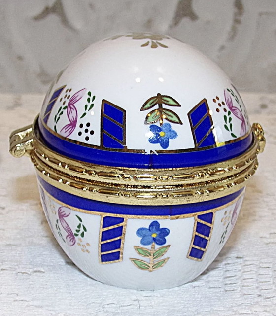 Image 1 of Fabergé stijl porseleinen ei