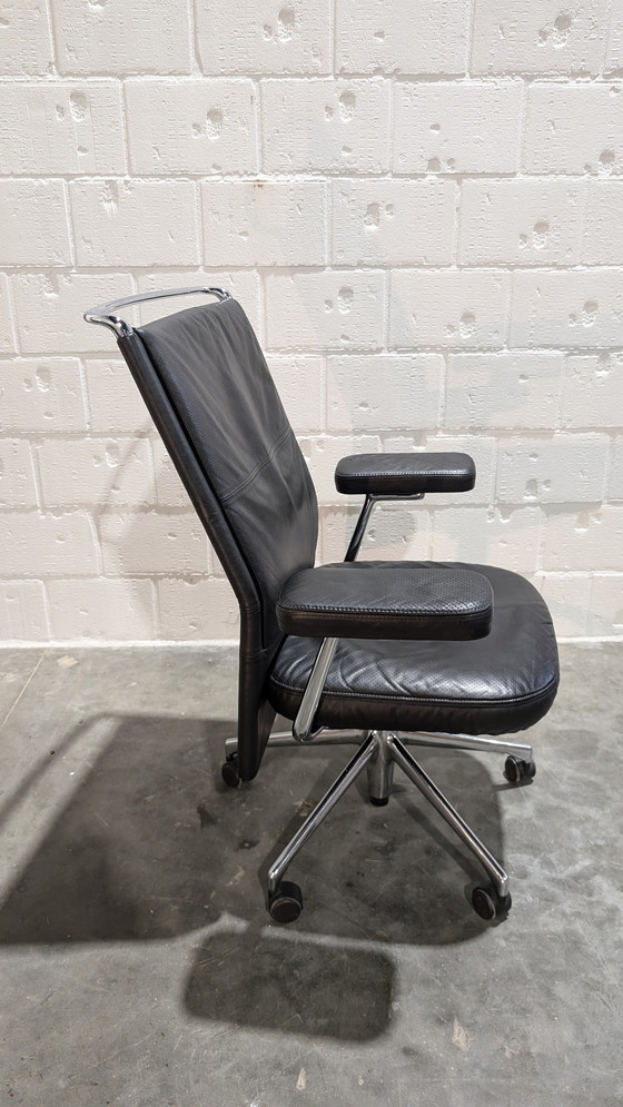 Image 1 of Vitra Ac 2 Leather Desk Chair By Antonio Citterio