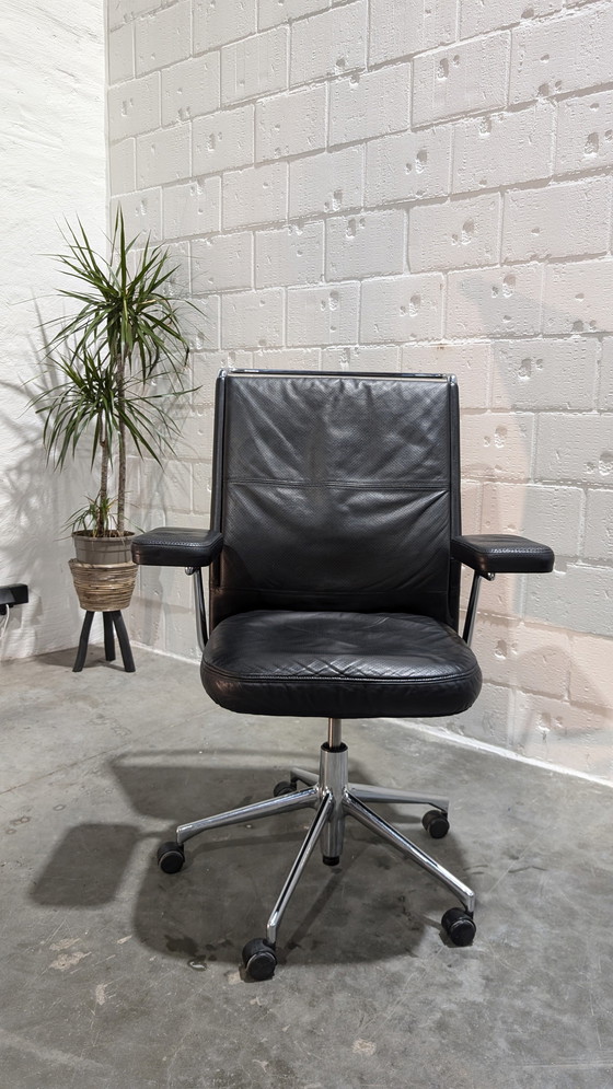 Image 1 of Vitra Ac 2 Leather Desk Chair By Antonio Citterio