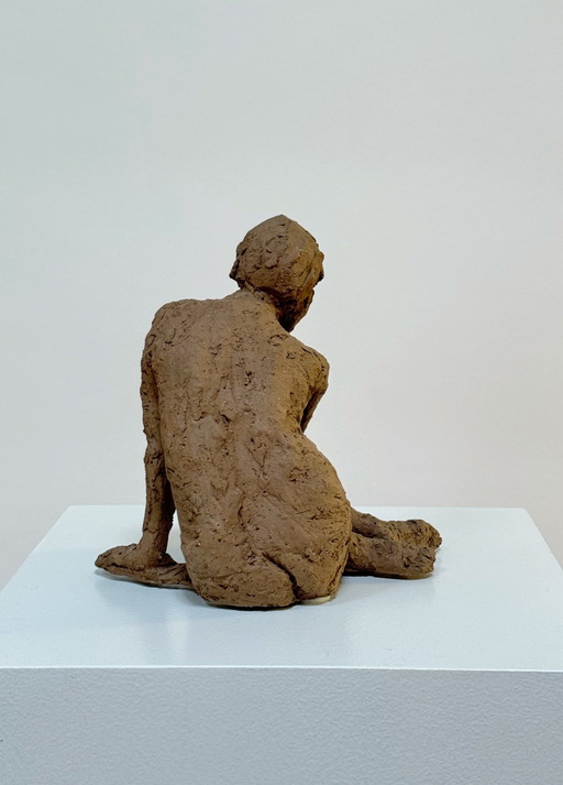 Terracotta sculptuur - Een naakte vrouw - Yolande Ide (1931)