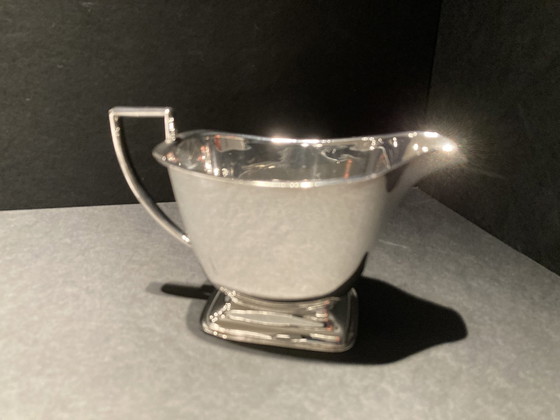 Image 1 of Mid Century Classic Verzilverd Theeservies