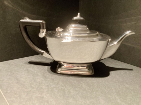 Image 1 of Mid Century Classic Verzilverd Theeservies