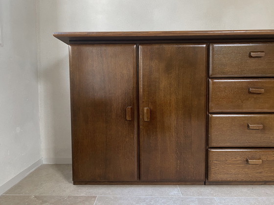 Image 1 of Midcentury Deens Design Sideboard / Dressoir Donker Eiken