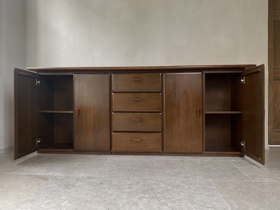 Image 1 of Midcentury Deens Design Sideboard / Dressoir Donker Eiken