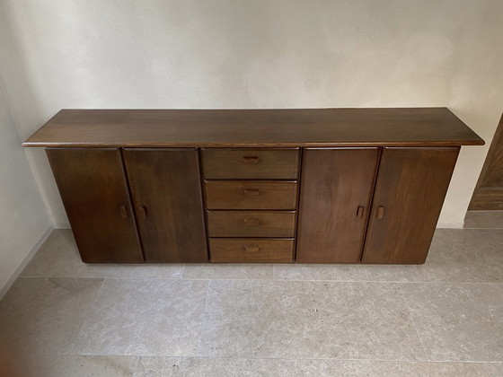 Image 1 of Midcentury Deens Design Sideboard / Dressoir Donker Eiken