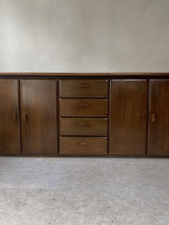 Image 1 of Midcentury Deens Design Sideboard / Dressoir Donker Eiken